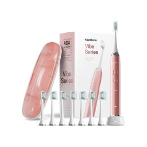 electric toothbrush aquasonic vibe series whitening sonic toothbrush with 8 brush heads