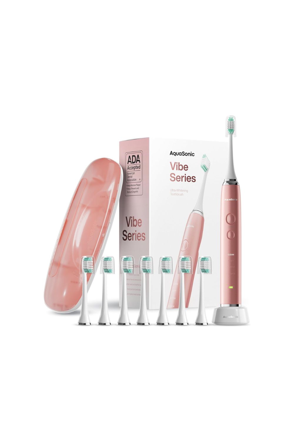 electric toothbrush aquasonic vibe series whitening sonic toothbrush with 8 brush heads