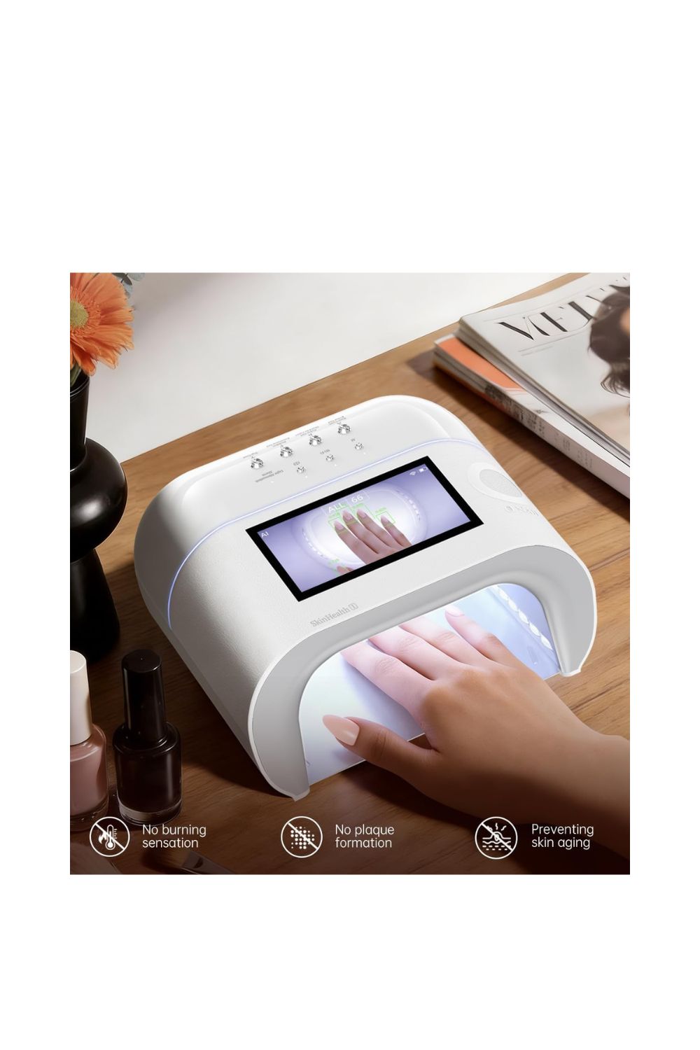 AI nail lamp O NAIL 109 LED UV nail dryer smart curing lamp