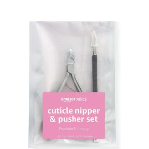 cuticle nipper set manicure pedicure tool kit black amazon basics nail care