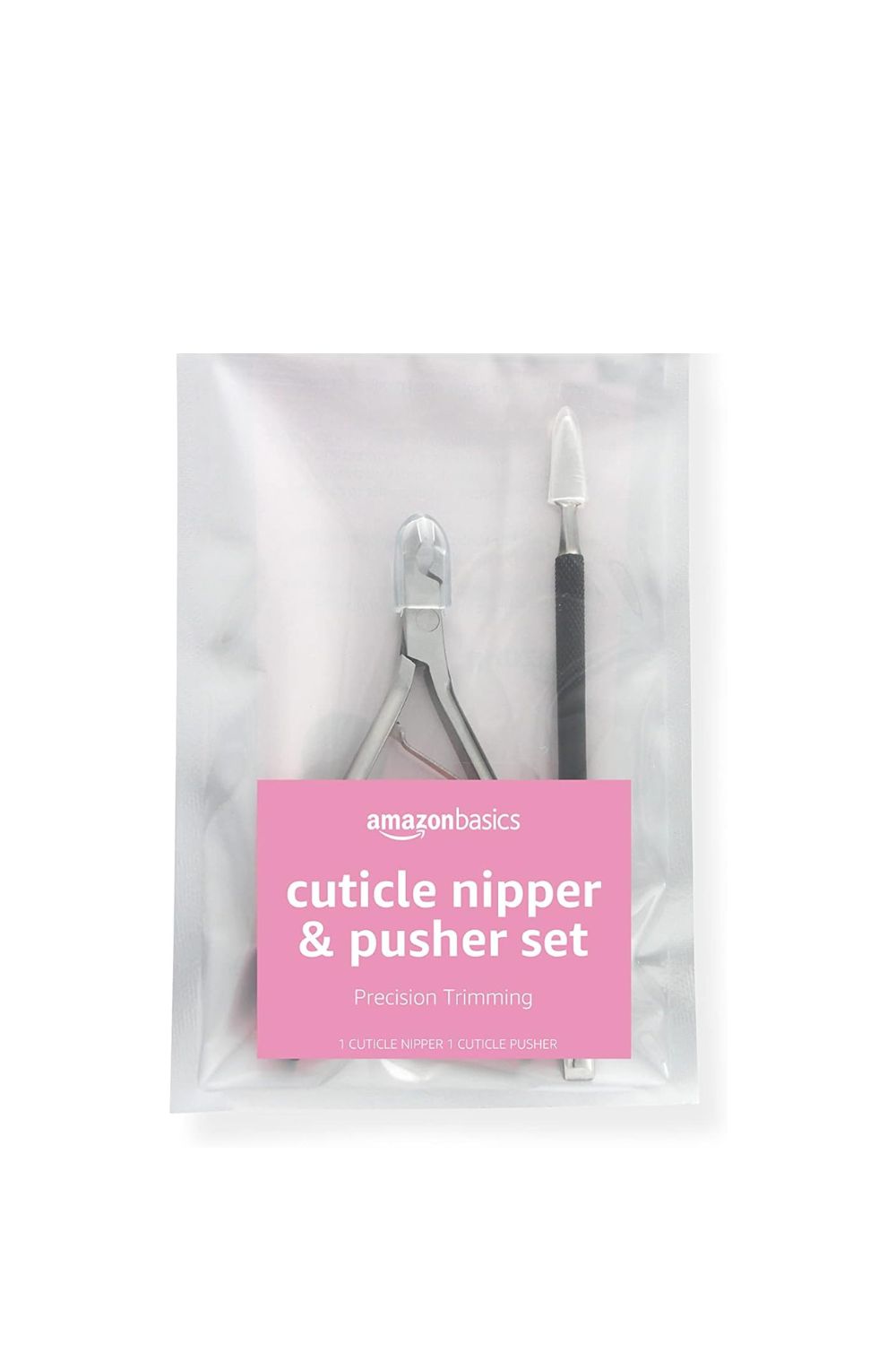 cuticle nipper set manicure pedicure tool kit black amazon basics nail care