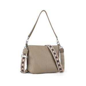 befen hobo crossbody purse for women with 2 removable straps and pebble leather