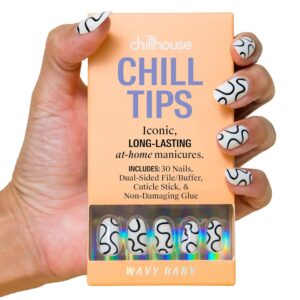 Chillhouse wavy baby professional grade nail art manicures press on kit