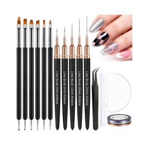nail art kit striping tape brushes dotting tools set diy nail design tools