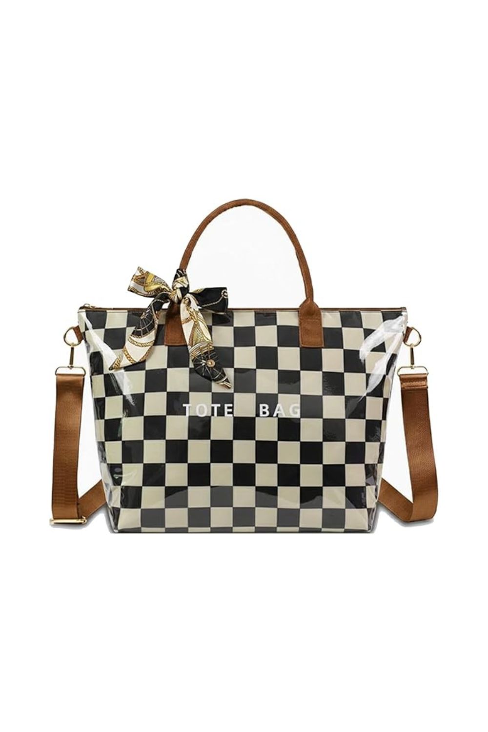 pvc tote bag for women waterproof large shoulder handbag