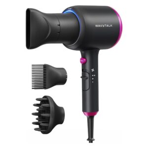 ionic hair dryer wavytalk 1875w blow dryer with diffuser for curly hair