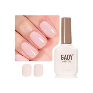 gel nail polish sheer light pink jelly uv led nail polish long lasting manicure