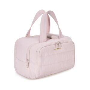 travel toiletry bag bagsmart large makeup organizer puffy cosmetic bag with compartments