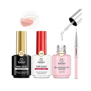 Beetles 4pcs HEMA-free nail extension kit with builder gel and top coat