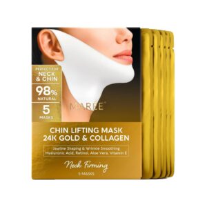 MAREE V line lifting mask with 24K gold and collagen for jawline tightening