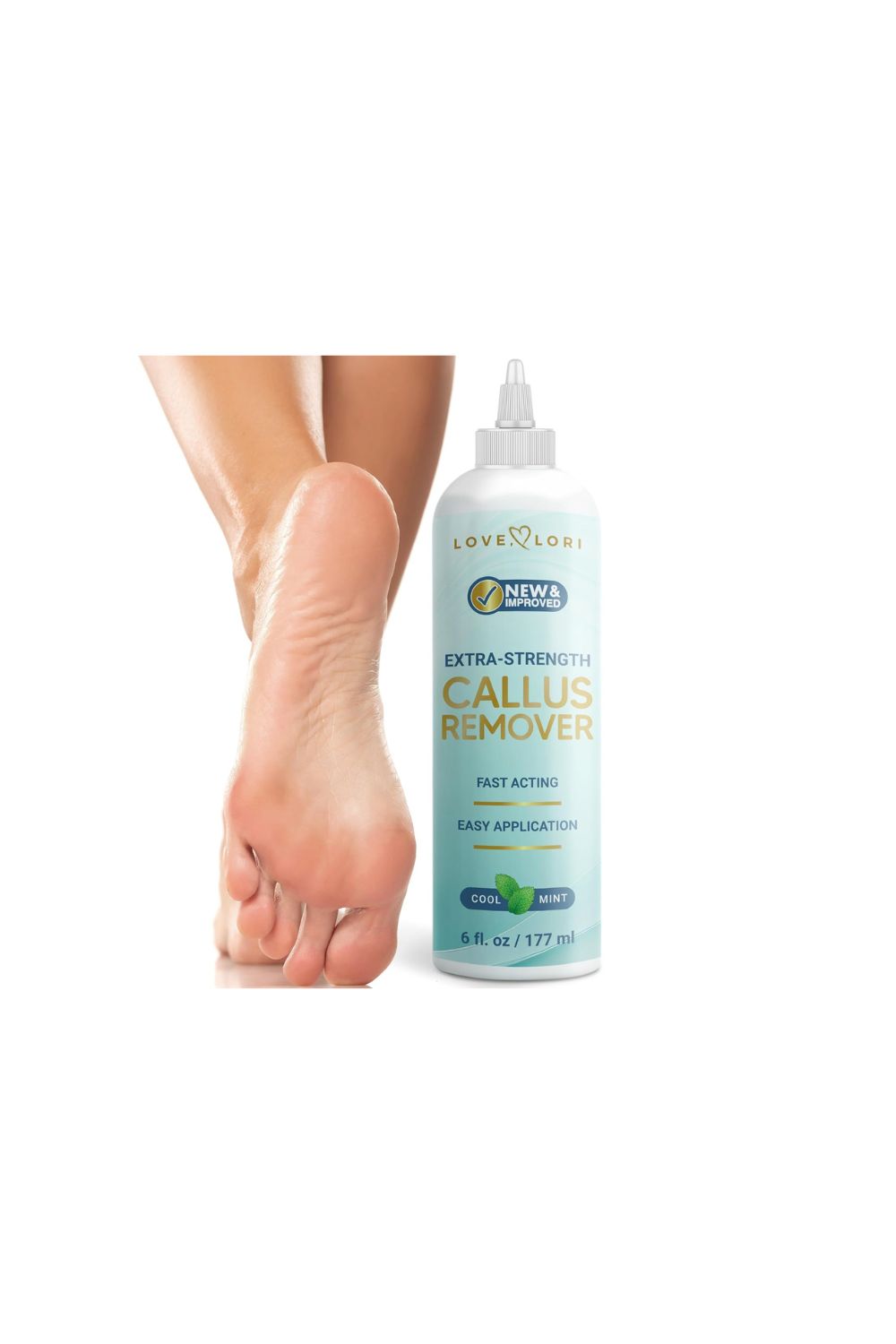 Professional foot callus remover gel with precision applicator and gloves