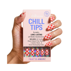 Chillhouse iconic press on nails kit thats amore oval tips with glue