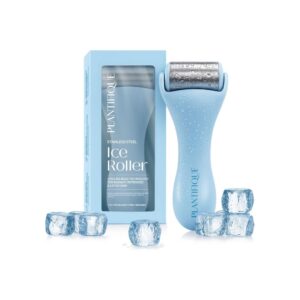 Plantifique Ice Roller for Face with premium stainless steel cooling roller head for morning depuffing