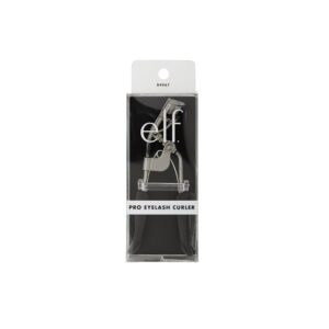 e.l.f. Pro Eyelash Curler stainless steel lash curler with ergonomic handles and premium silicone pad