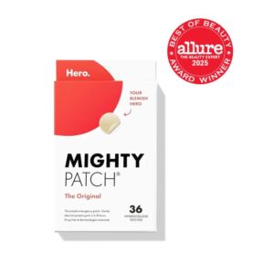 Mighty Patch Original hydrocolloid acne pimple patch for overnight blemish treatment
