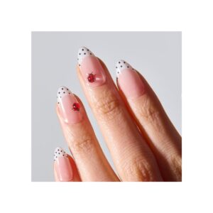 ohora Gel Press On Nails Polka Lady French White