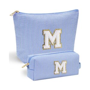 YOOLIFE teacher makeup bag with initial chenille letter