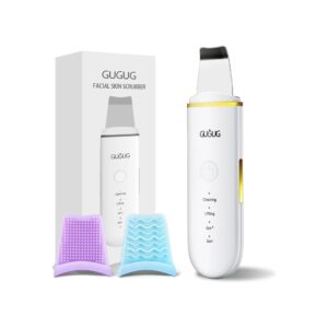 GUGUG skin scrubber face spatula removing blackheads with ultrasonic vibration technology