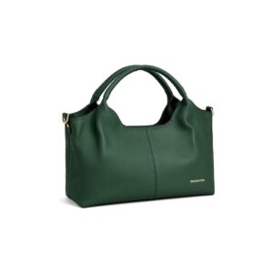 BOSTANTEN genuine leather purses in a structured satchel silhouette with top handle and adjustable strap