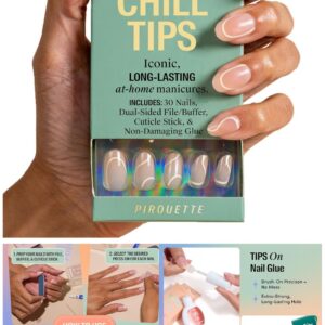 Professional Press On Nails - Pirouette (Oval) featuring a graceful and elegant oval shape.
