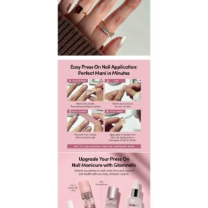Glamnetic Hailey Press On Nails kit essentials