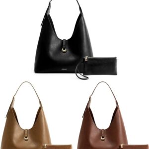 Professional slouchy hobo bags for women featuring premium soft PU leather and a chic crescent design.