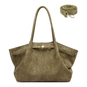Professional Makukke Tote Bag for Women crafted from premium faux suede with a structured silhouette.