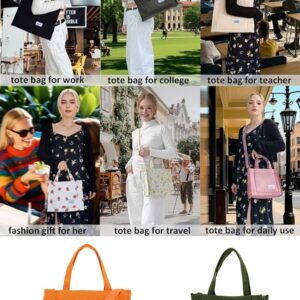 Professional UERRUAM Tote Bag for Women with Compartments crafted from soft corduroy fabric with an adjustable strap.