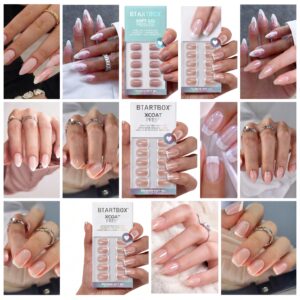 2026 Classy Acrylic Nails press on collection featuring french tips, nudes, and chrome finishes