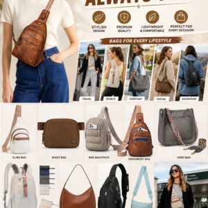 Trendy Sling Bags and crossbody travel packs for everyday carry and travel